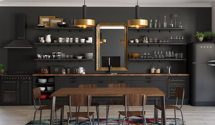 Etagere cuisine noire